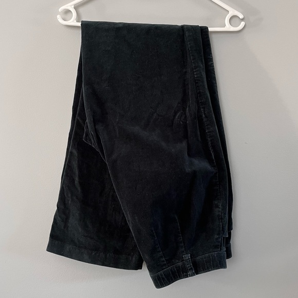 Forest Green Corduroy Wide Leg Pants - Picture 4 of 6